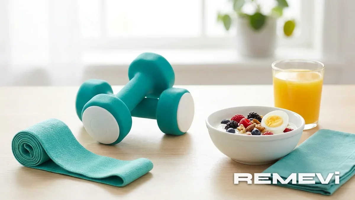 Dumbbells and a protein-rich breakfast for preventing muscle loss on GLP-1