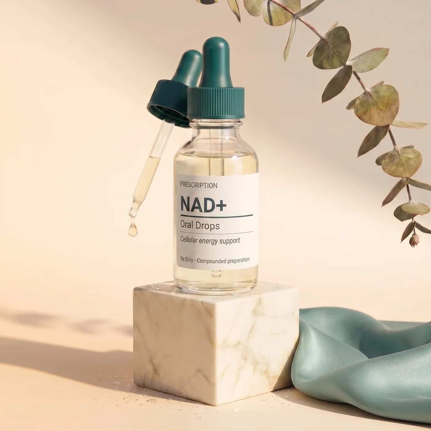 Illustrative NAD+ product: Oral dropper