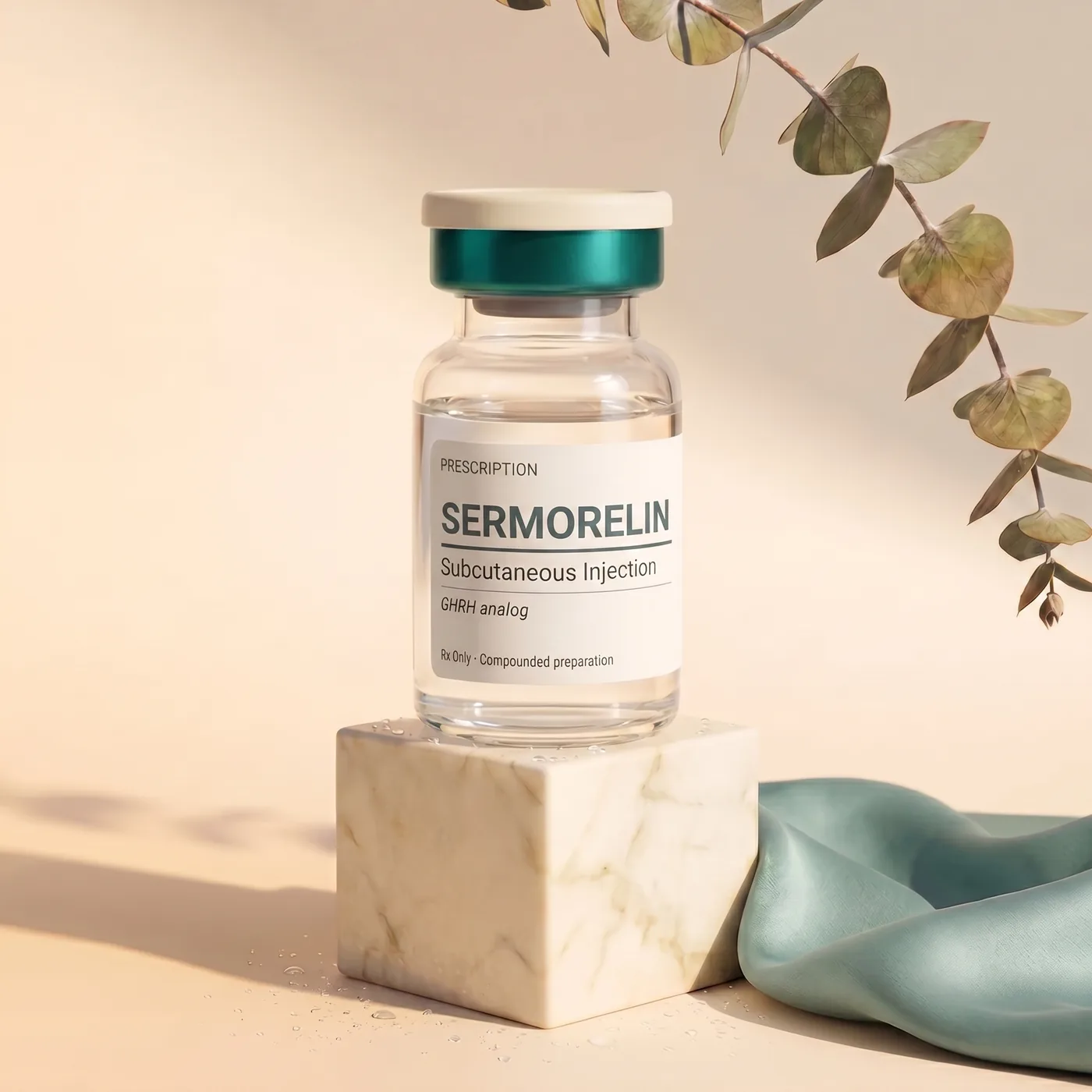 REMEVi Sermorelin subcutaneous injection vial — a physician-prescribed GHRH analog